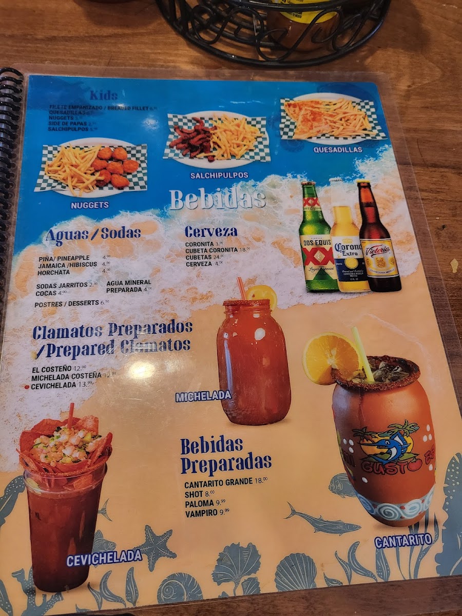 Mariscos Los Cantaritos Menu - Image 1