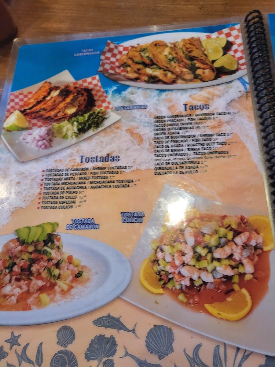 Mariscos Los Cantaritos Menu - Image 2